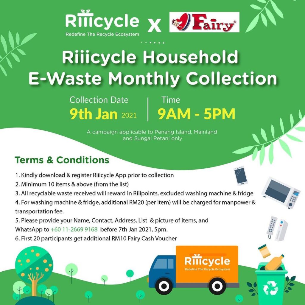 Riiicycle Household E-Waste Monthly Collection | Changemakr Asia