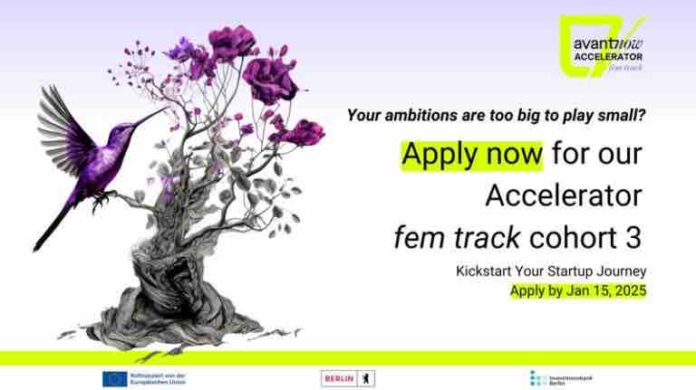 Avant-Now-Accelerator Fem Track Program 2025