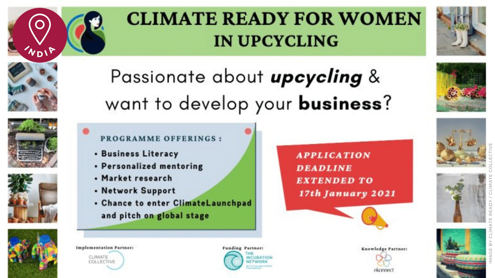 Read more about the article Passionate About Upcycling ? Apply To Climate Ready for Women in Upcycling