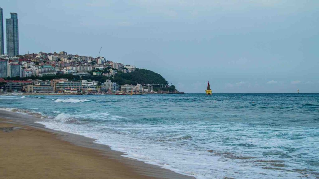 Serene Haeundae Beach View in Busan, South Korea by Saksham Vikram from Pexels