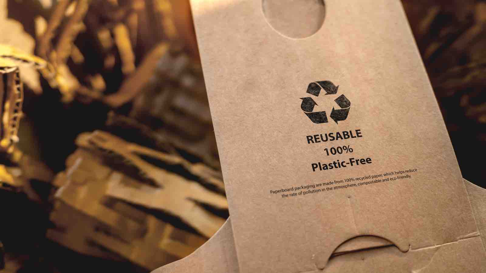 Recycle Symbol on Cardboard Packaging by Ton Photographer 4289