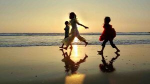 Children Playing at Sunset on Teknaf Beach by Tapos Biswas from Pexels