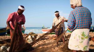 Indian fishermen by hadynyah from Getty Images