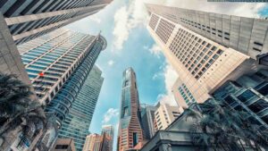 Singapore city downtown in daytime by manjik from Getty Images Pro