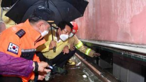 A Banjiha neighborhood ravaged by rain underscores the gravity of the residents’ living situation. Photo: Seoul Metropolitan Government.