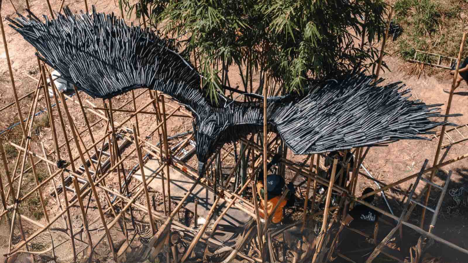 Read more about the article Towering ‘Carbon Phoenix’ in Thailand Turns Climate Concern into Art