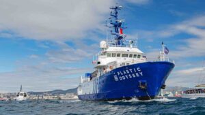 The Plastic Odyssey set sail from Marseille, France, on October 1, 2022, embarking on a three-year global expedition to combat plastic pollution. PHOTO: PLASTIC ODYSSEY