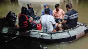 Rescue operations by the Assam government in Guwahati, India. Credit: Government of Assam