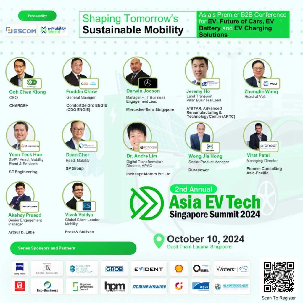 Asia EV Tech Summit Singapore 2024