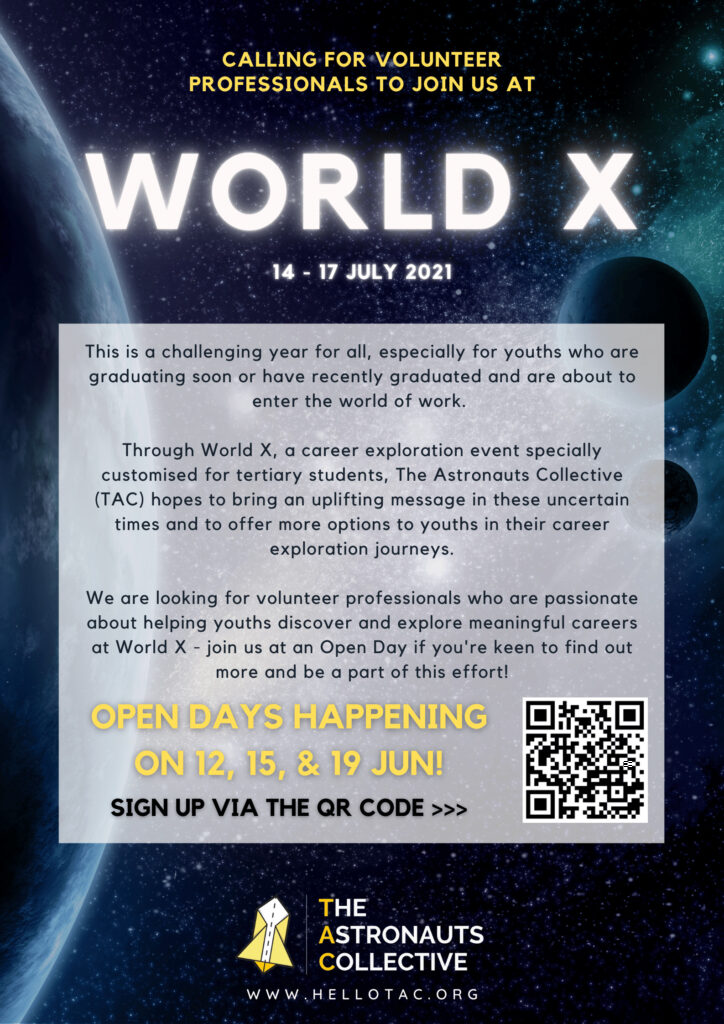 TAC World X Volunteer Recruitment