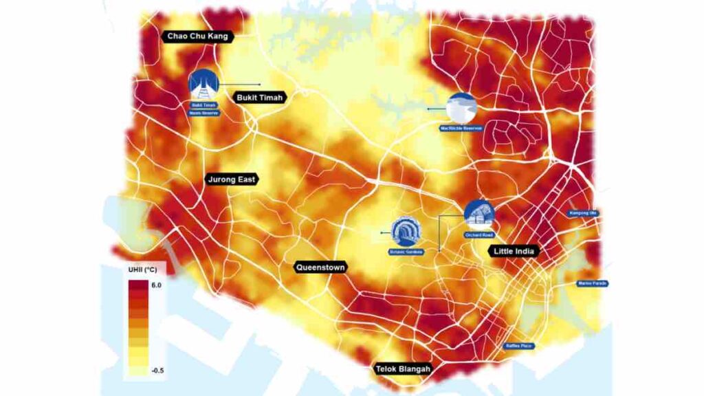 Singapore Urban Heat Island Effect - image by ARUP